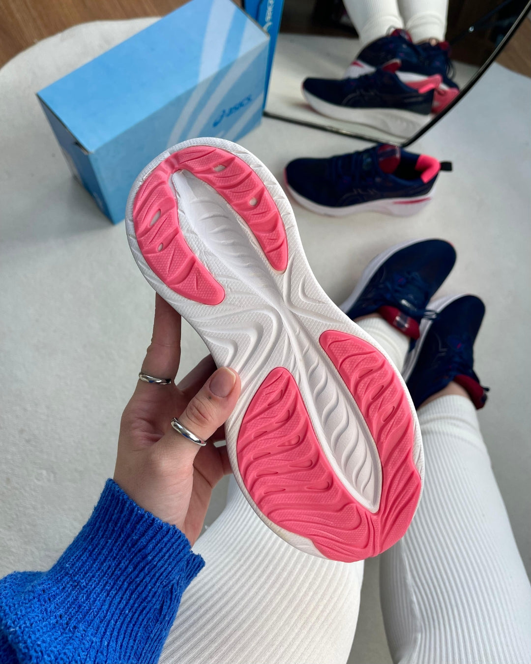 Tênis Esportivo Feminino Asics Pure Gel Azul Marinho