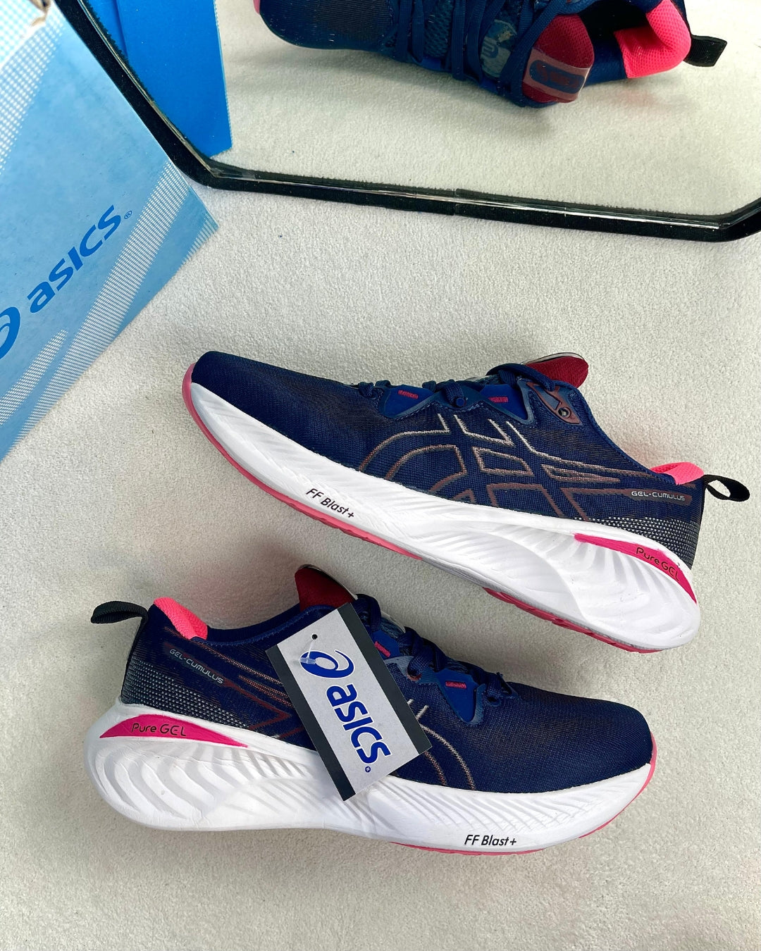 Tênis Esportivo Feminino Asics Pure Gel Azul Marinho