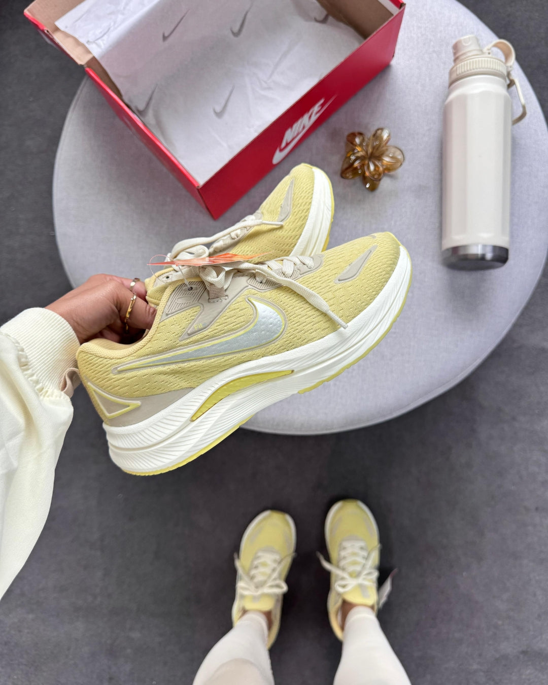 Tênis Feminino Nike Zoom Running Amarelo Manteiga
