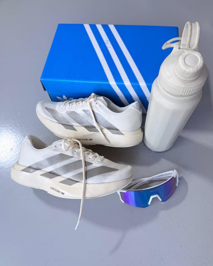 Tênis Esportivo Feminino Adizero Evo SL Off e Cinza