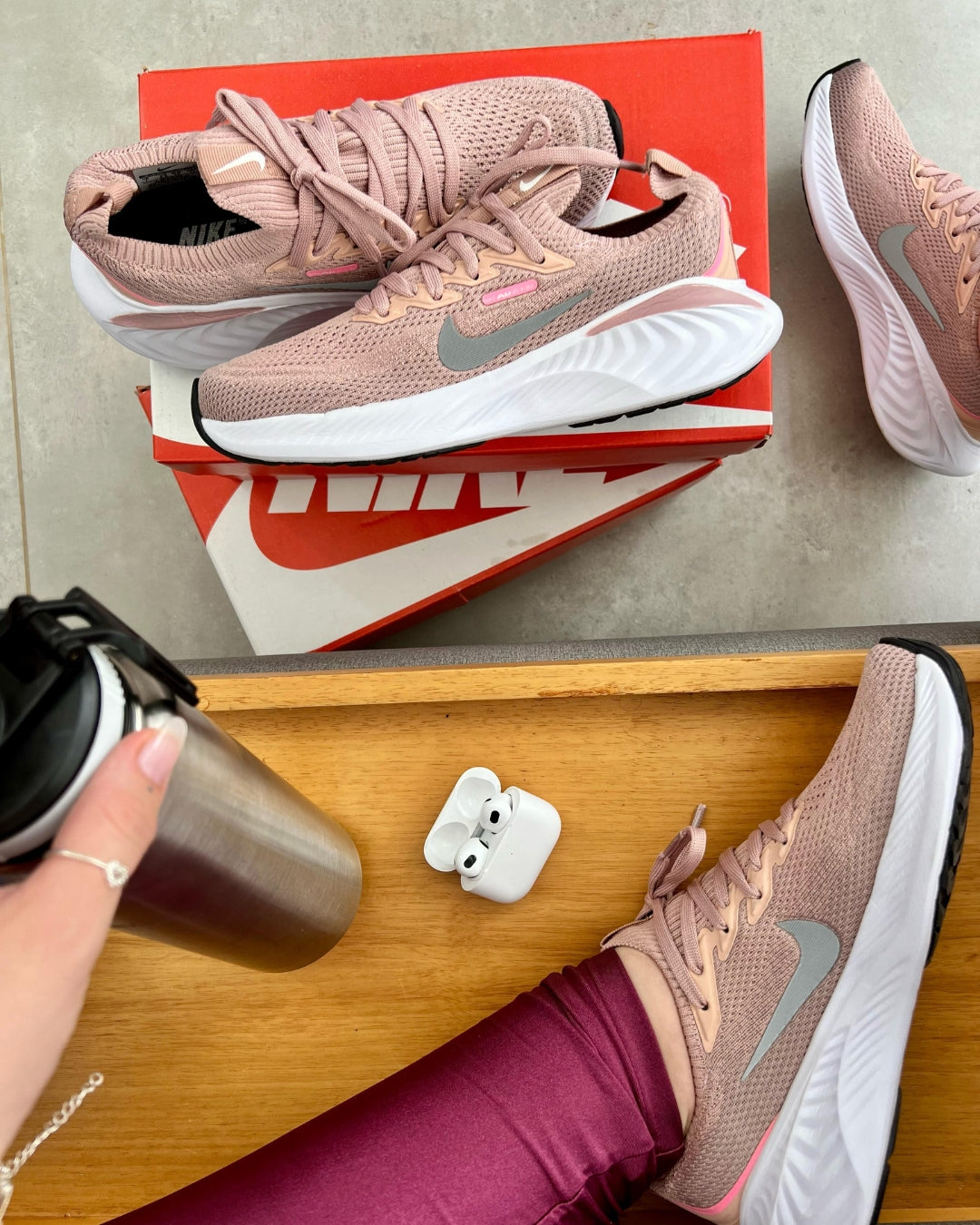 Tênis Esportivo Feminino Air Zoom Rosê