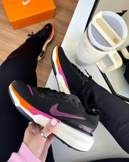 Tênis Feminino Nike Zoom X Invinceble Run 3 Preto Rosa