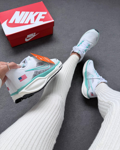 Tênis Esportivo Feminino Pegasus Zoom 41 Bandeira Branco e Verde